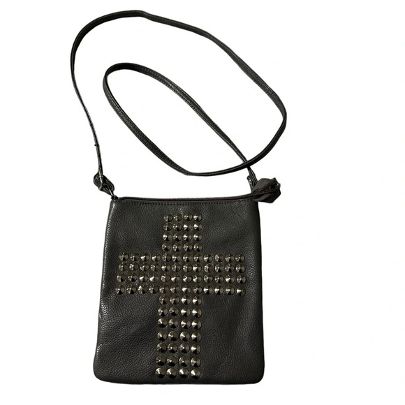 Bongo women's grey cross crossbody bag - Picture 1 of 4